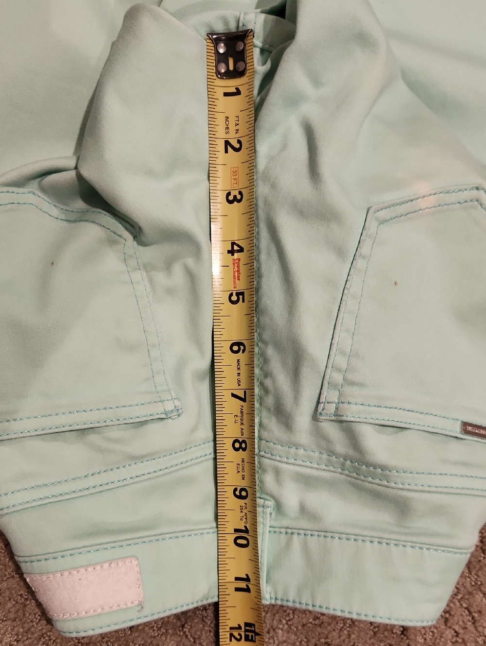 Celebrity Pink Pastel Mint Skinny Jeans for Women Sz 0 / 30 - Picture 11 of 11
